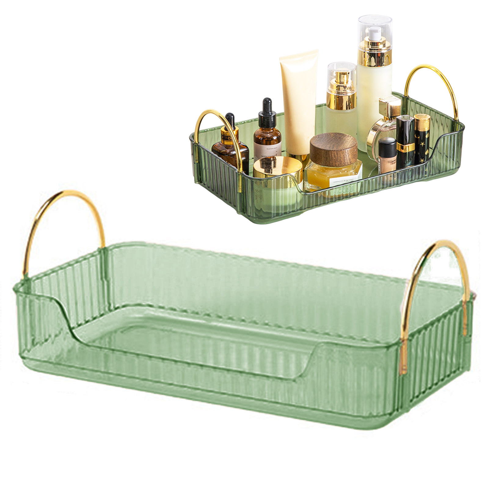 Rak Organizer Kamar Mandi Akri - Luxury Skincare Tray ulasan dan harga