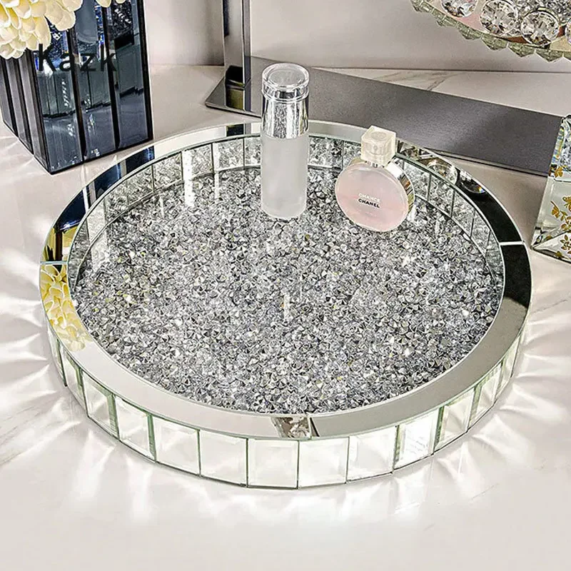 Nampan Penyimpanan Kaca Inlay  - Luxury Skincare Tray ulasan dan harga
